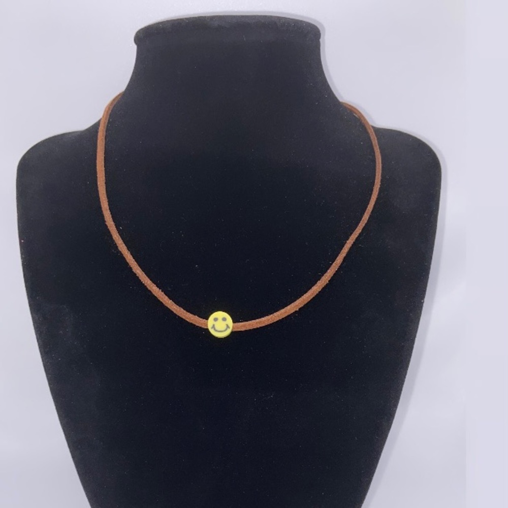 Trendy Y2K Inspired Faux Leather String Cord Necklace